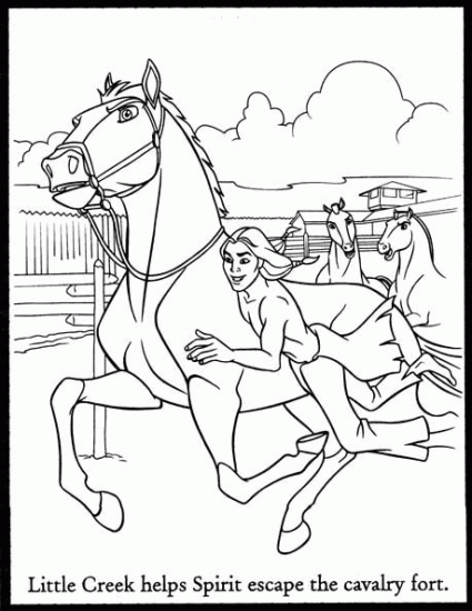 Kolorowanka Spirit: Duch Wolności - Kreatywne Przygody dla Dzieci kolorowanka do druku